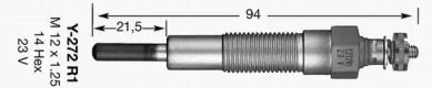 Свеча накаливания NGK 2731